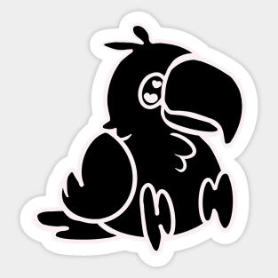 Lineart Toucan Sticker